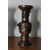 Coppia di grandi vasi  Bronzo Giapponesi Fine 800 periodo MeiJi . Altezza cm 45