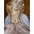 Antica ceramica Vergine 1950 Manifattura Italiana con rifiniture oro Mis 45 x 25 