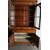 Antica Libreria Carlo X in noce 1830 Lombardia con intarsi e vetri soffiati. Mis 129 x 56 . H 242 