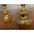 Coppia candelabri in bronzo Impero Primi 800 . Mis altezza cm 27 