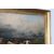 Antico Dipinto paesaggio con mucche Olio Su tela Gibb  Thomas Henry 1887. Mi 106 x 76 