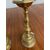 Coppia candelabri in bronzo Impero Primi 800 . Mis altezza cm 27 