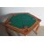 Antico Tavolo da gioco Art decò 1940 in olmo e panno verde. Diametro cm 112 Altezza cm 75 