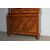 Antica Libreria Carlo X in noce 1830 Lombardia con intarsi e vetri soffiati. Mis 129 x 56 . H 242 