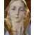 Antica ceramica Vergine 1950 Manifattura Italiana con rifiniture oro Mis 45 x 25 