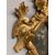 Antica specchiera foglia Oro Italia centrale epoca  XVIII sec. Mis 86 x 54