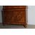 Antica Libreria Carlo X in noce 1830 Lombardia con intarsi e vetri soffiati. Mis 129 x 56 . H 242 