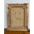 Antico dipinto olio  volto di donna XIX secolo con cornice dorata coeva. Mis 69 x 54 