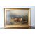 Antico Dipinto paesaggio con mucche Olio Su tela Gibb  Thomas Henry 1887. Mi 106 x 76 