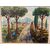 Antico dipinto viale alberato anni 40 olio su tela materico. Bellissimo . Mis 80 x 71 