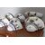 Gruppo di sei applique in ceramica dipinte modello Faenza , da muro firmate Giordano. 