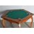 Antico Tavolo da gioco Art decò 1940 in olmo e panno verde. Diametro cm 112 Altezza cm 75 
