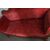 Antico divano Luigi Filippo 1850  noce  elegante. Velluto rosso . Mis L 193 x 68 
