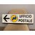 Insegna Vintage poste in metallo anni 70/80 ottimo stato . Mis 81 x 25 