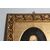 Antico Dipinto olio su tela Shakespeare in Cornice cartapesta e foglia oro . Mis 85 x 73