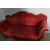 Antico divano Luigi Filippo 1850  noce  elegante. Velluto rosso . Mis L 193 x 68 