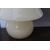 Lampada fungo di Murano anni 70 in vetro color crema lavorazione a strisce . Altezza cm 36