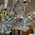 Antico  e bellissimo Lampadario Chandelier  in cristalli 10 Luci a più Livelli . Mis diametro cm 70  h cm 80 