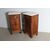 Antica coppia di comodini toscani L. Filippo con marmo 1870 restaurati. Mis L 50 x P 40 X H 92
