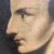 Antico dipinto olio su tela XVIII SEC Imperatore romano Giulio Cesare. Mis cm 100 x 85 