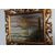 Antico dipinto su tavola raffigurante Marina con faro . 1940 firmato in cornice dorata . mis 56 x 46 