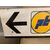 Insegna Vintage poste in metallo anni 70/80 ottimo stato . Mis 81 x 25 