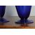 Antica coppia di vasi  Anfora Murano blu cobalto Liberty 1930 Altezza cm 36 – 34 
