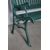Antica panchina ghisa e legno primi 900 Liberty . dipinta verde. Mis 127 x 67 restaurata 