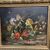 Antica coppia di dipinti olio su tela fiori epoca 1892 . Mis 82 x 72 . Firmati in cornice antica dorata. 