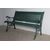 Antica panchina ghisa e legno primi 900 Liberty . dipinta verde. Mis 127 x 67 restaurata 