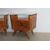 Antica Coppia comodini 1945 art deco noce. Milano . Top in vetro . Mis 70 x 33 x h 62 