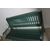 Antica panchina ghisa e legno primi 900 Liberty . dipinta verde. Mis 127 x 67 restaurata 