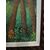 Bellissimo dipinto olio su tela, metà '900, naif, firmato, in cornice di legno, mis h 78, l 108, p 5, solo tela 92x62