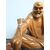 Scultura di personaggio giapponese XX sec., mis. h 26, l 26, p 26 cm