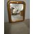 Antica specchiera foglia oro, epoca '800, mis., h 68, l 57, p 4 cm