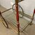 Carrello Bar / vivande anni 50 Cesare Lacca ottone e rosso . Tutto originale. Mis 80 x 45 . h 71 