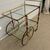 Carrello Bar / vivande anni 50 Cesare Lacca ottone e rosso . Tutto originale. Mis 80 x 45 . h 71 