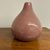 Vaso Murano Vintage metà XX sec Rosa con bolle impresse. Mis H 20 L 16 