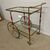 Carrello Bar / vivande anni 50 Cesare Lacca ottone e rosso . Tutto originale. Mis 80 x 45 . h 71 
