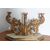 Antico candelabro candeliere in legno dorato a mecca XVIII sec. A due luci . Mis 66 x  altezza cm 42  