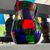 Straordinario vaso Murano Venini – Fulvio Bianconi modello “ Pezzato “ anni 50 prima edizione firma acido . Mis h cm 20 