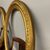 Antica coppia di  cornici  baccellate ovali dorate 1840 foglia oro . Mis 98 x 80 