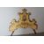 Antica testata testiera in legno dipinto e dorato . epoca metà 800 . Mis . H 170 L 180 