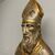 Antico grande busto scultura  San Nicola XVII sec argento e doratura a mecca . Mis 102 x 53 . Prof cm 25 