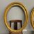 Antica coppia di  cornici  baccellate ovali dorate 1840 foglia oro . Mis 98 x 80 