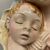 Antica maiolica policroma Vergine e bambino anni 50  Toscana dolcissima . Mis 40 x 29 
