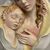 Antica maiolica policroma Vergine e bambino anni 50  Toscana dolcissima . Mis 40 x 29 