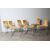 Gruppo sei sedie Willy Rizzo anni 70 In metallo e Alcantara. Design – Modernariato 