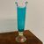 Vaso in vetro Murano color Turchese e oro . firmato inciso Murrina . Altezza cm 36 