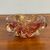Antico centrotavola a bolle posacenere vetro Murano anni 30 Barovier .  Rosso e oro . Mis cm 20 